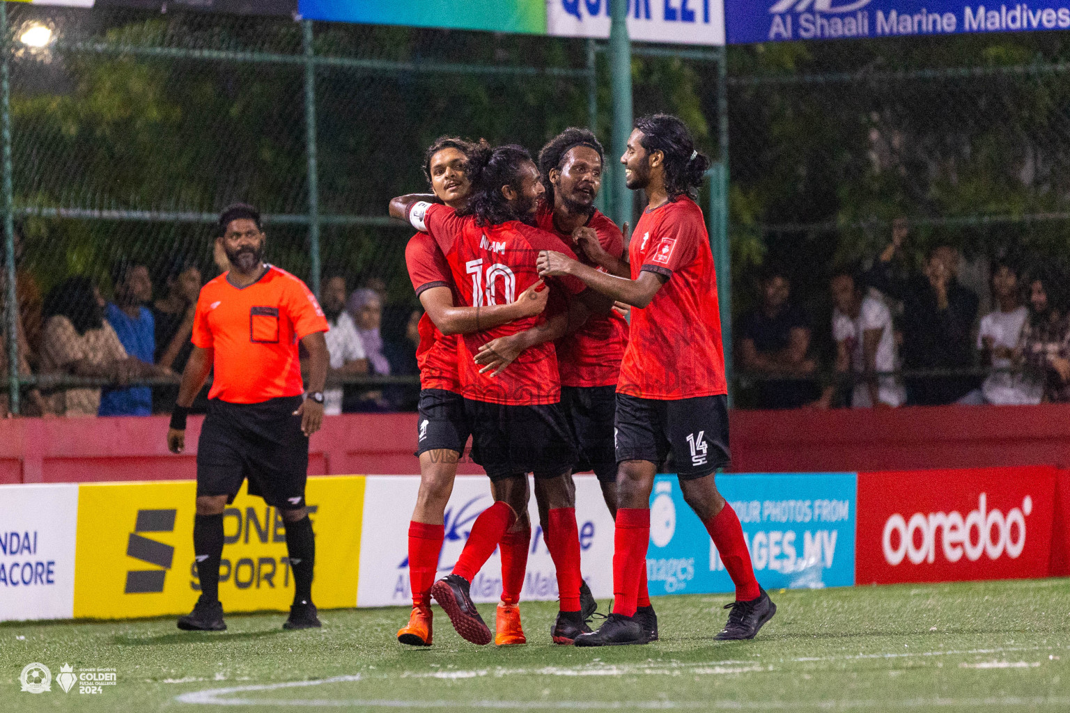 ADh Dhangethi vs ADh Maamigili in Day 7 of Golden Futsal Challenge 2024 was held on Saturday, 20th January 2024, in Hulhumale', Maldives Photos: Ismail Thoriq / images.mv