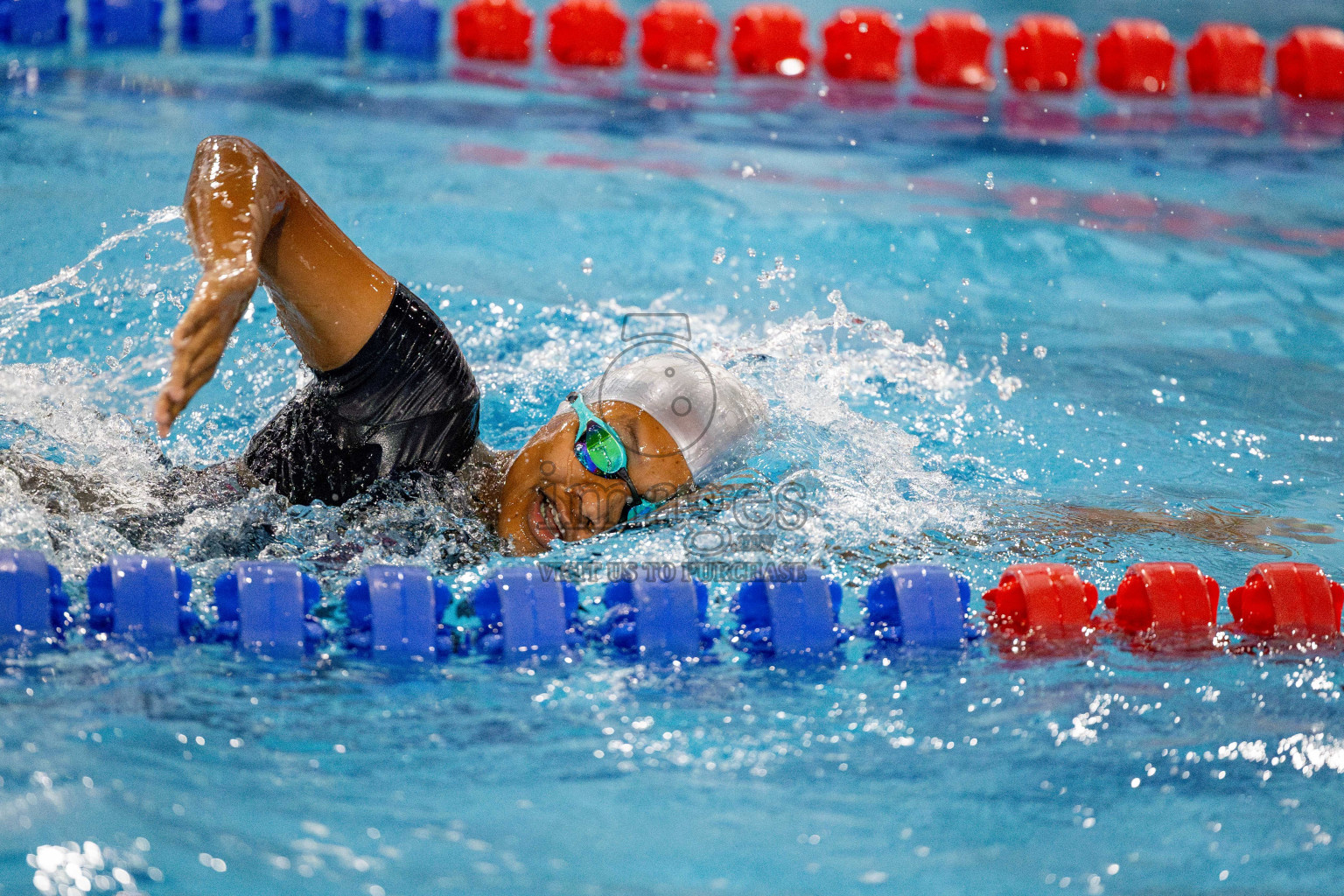 Day 4 of National Swimming Competition 2024 held in Hulhumale', Maldives on Monday, 16th December 2024. 
Photos: Hassan Simah / images.mv