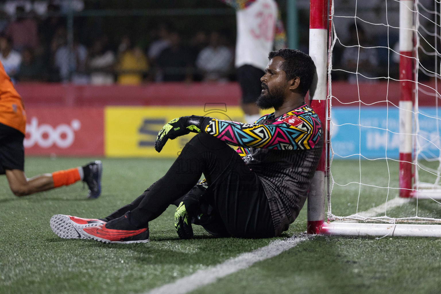 Th Hirilandhoo vs Th Madifushi in Day 15 of Golden Futsal Challenge 2024 was held on Monday, 29th January 2024, in Hulhumale', Maldives Photos: Nausham Waheed / images.mv