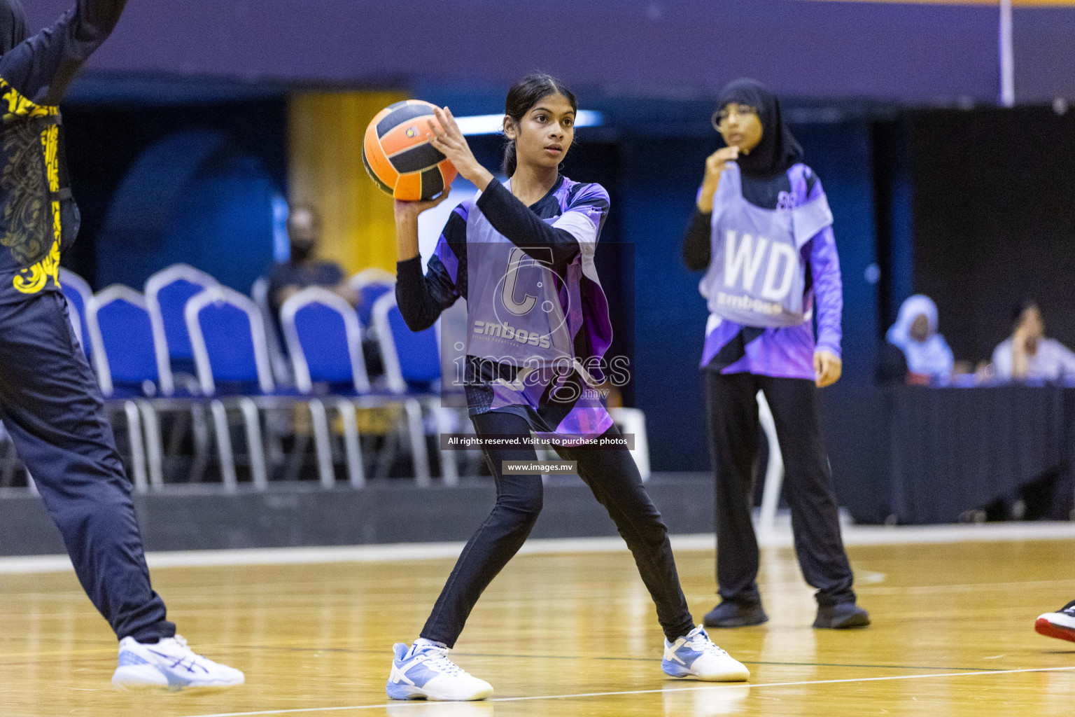 Day 10 of 24th Interschool Netball Tournament 2023 was held in Social Center, Male', Maldives on 5th November 2023. Photos: Nausham Waheed / images.mv