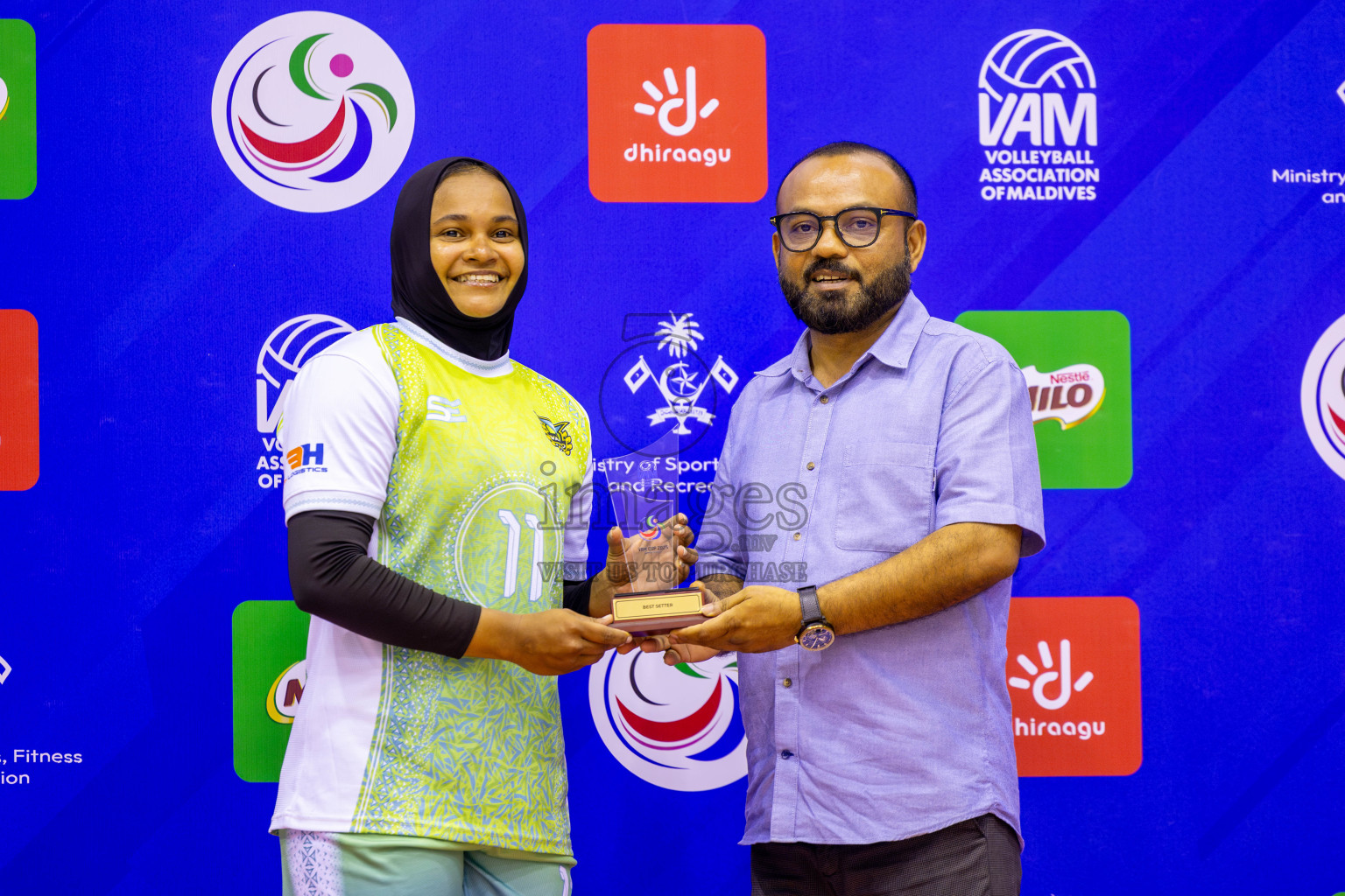 Police Club vs Club Wamco in the Final of Women's Division of VAM Cup 2025 held in Male', Maldives on Thursdsay, 17th April 2025 at Social Center Indoor Hall Photos By: Nausham Waheed / images.mv