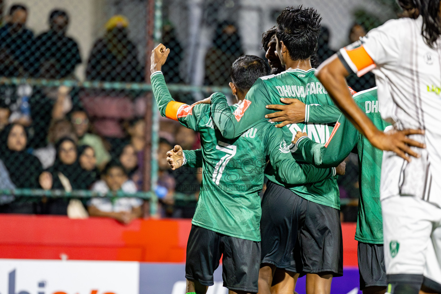 R. Dhuvaafaru VS N. Miladhoo in zone round on Day 32 of Golden Futsal Challenge 2025 was held on Wednesday , 5th February 2025, in Hulhumale', Maldives. 
Photos: Hassan Simah / images.mv