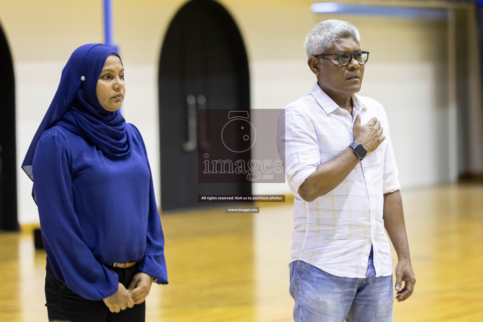 Youth United Sports Club vs Club Vyansa in the 2nd Division Final of Milo National Netball Tournament 2022 on 22nd July 2022 held in Social Center, Male', Maldives. Photographer: Shuu / images.mv