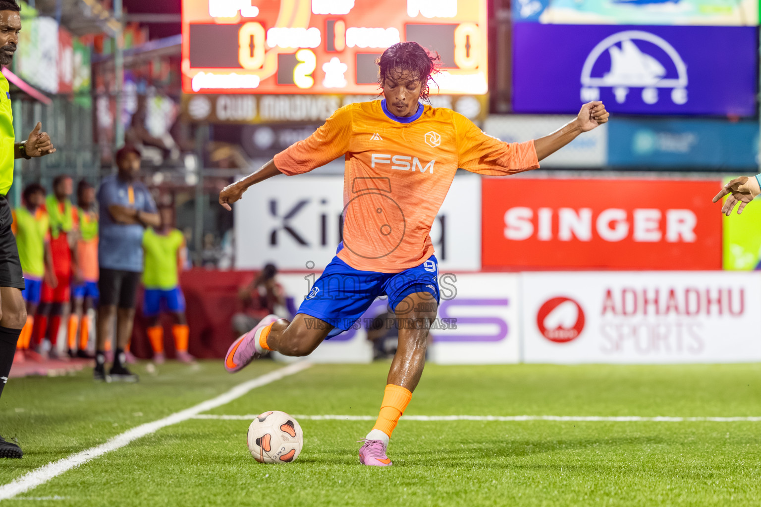 MPL vs Team FSM in Day 14 of Club Maldives Cup 2025 was held in Rehendhi Futsal Ground, Hulhumale', Maldives on Tuesday, 14th October 2025. Photos: Mohamed Mahfooz Moosa / images.mv