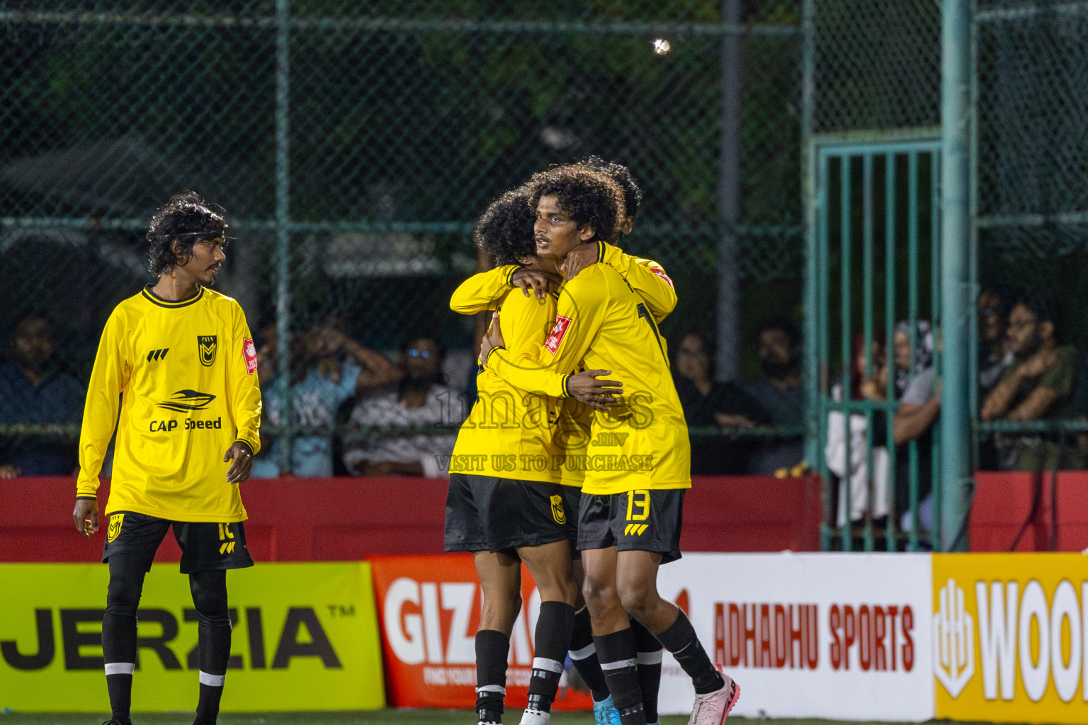 F. Biledhoo VS F. Magoodhoo in Day 7 of Golden Futsal Challenge 2025 was held on Saturday, 11th January 2025, in Hulhumale', Maldives Photos: Hassan Simah / images.mv