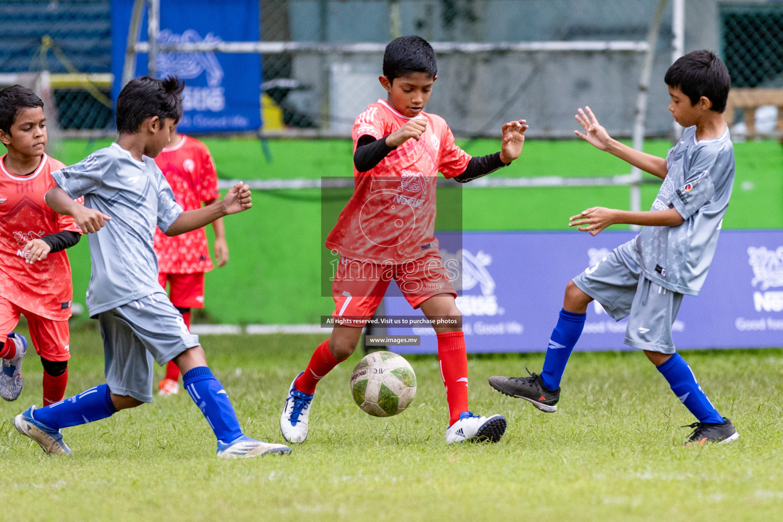 Day 1 of Milo kids football fiesta, held in Henveyru Football Stadium, Male', Maldives on Wednesday, 11th October 2023 Photos: Nausham Waheed/ Images.mv