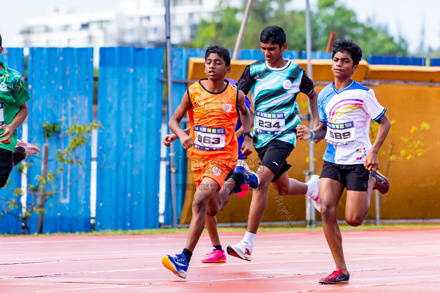 Day 3 of MWSC Interschool Athletics Championships 2024 held in Hulhumale Running Track, Hulhumale, Maldives on Monday, 11th November 2024. Photos by:  Nausham Waheed / Images.mv