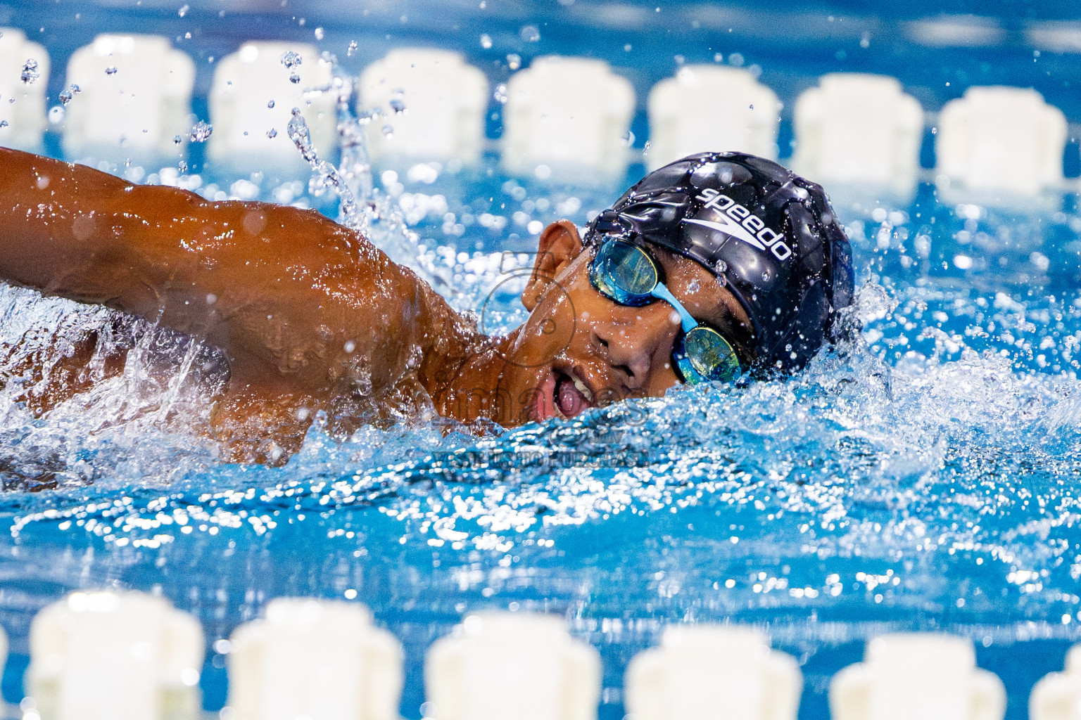 Day 3 of National Swimming Competition 2024 held in Hulhumale', Maldives on Sunday, 15th December 2024. Photos: Nausham Waheed/ images.mv