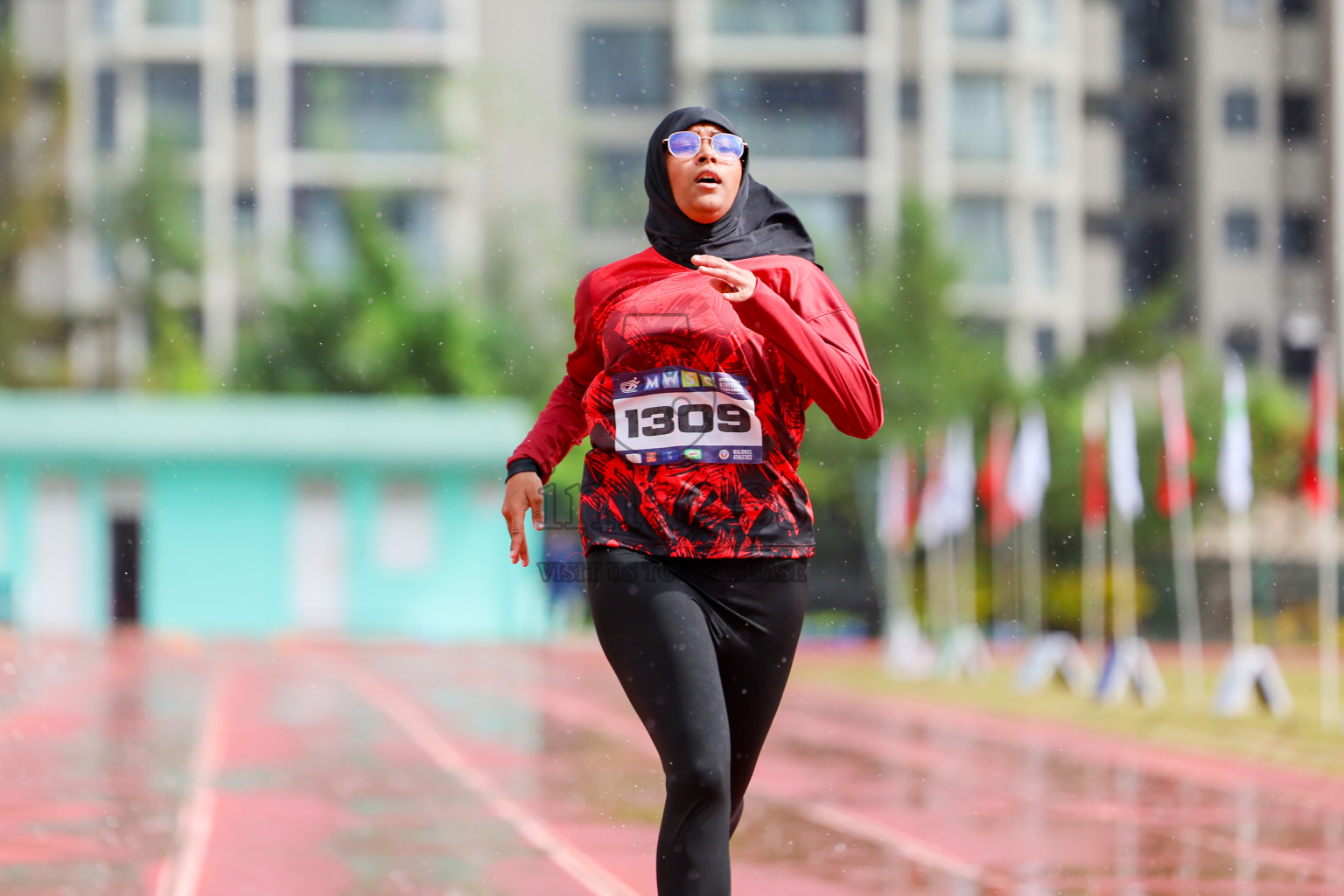 Day 1 of MWSC Interschool Athletics Championships 2024 held in Hulhumale Running Track, Hulhumale, Maldives on Saturday, 9th November 2024. 
Photos by: Ismail Thoriq, Hassan Simah / Images.mv