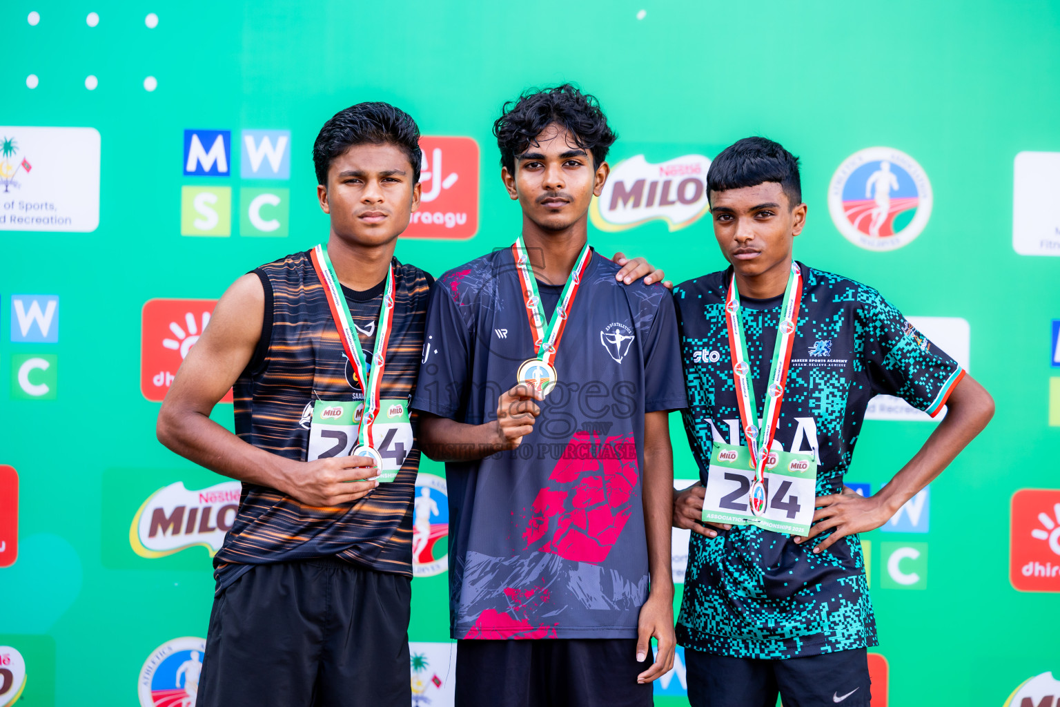 Day 3 of 12th Milo Association Championships was held in Ekuveni Track at Male', Maldives on Saturday, 26th April 2025. Photos: Nausham Waheed  / images.mv