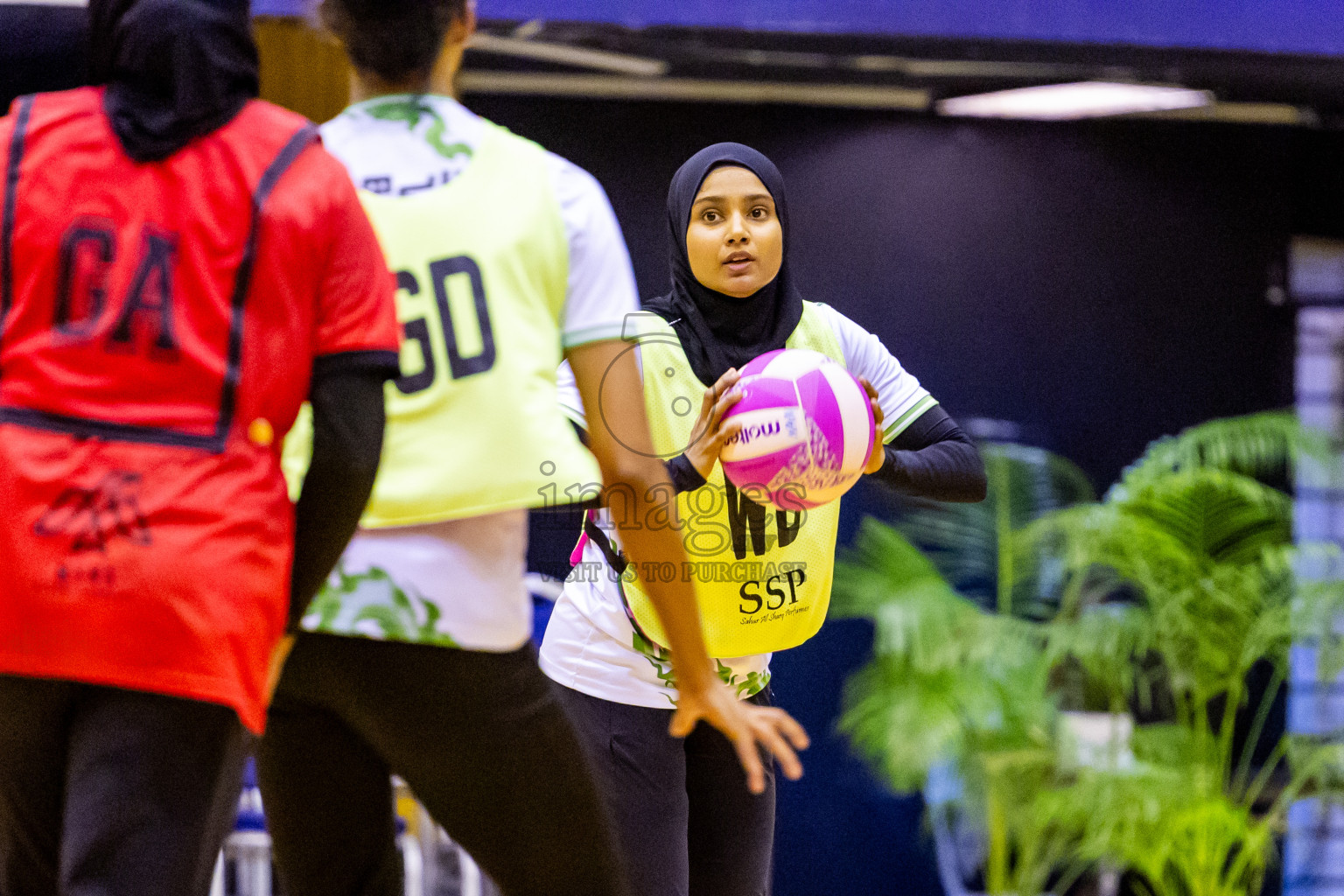 Matrix vs Club green streets in 1st division Final of National Netball Tournament 2025 held in Social Center at Male', Maldives on Thursday, 29th May 2025. Photos: Nausham Waheed / images.mv