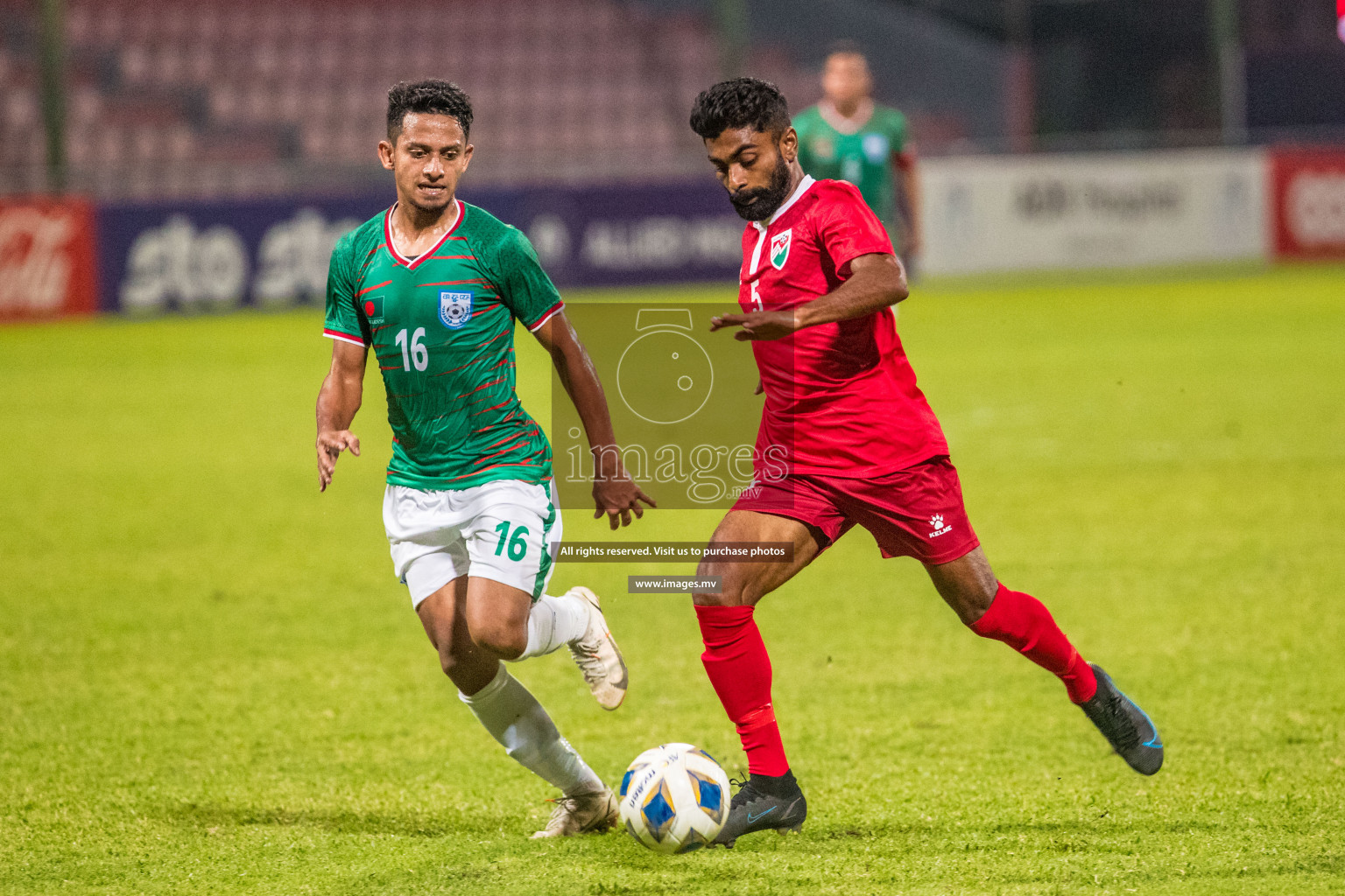 Maldives vs Bangladesh Friendly Match 24 Mar 2022 at Galolhu Rasmee Stadium Malé photos by Nausham Waheed