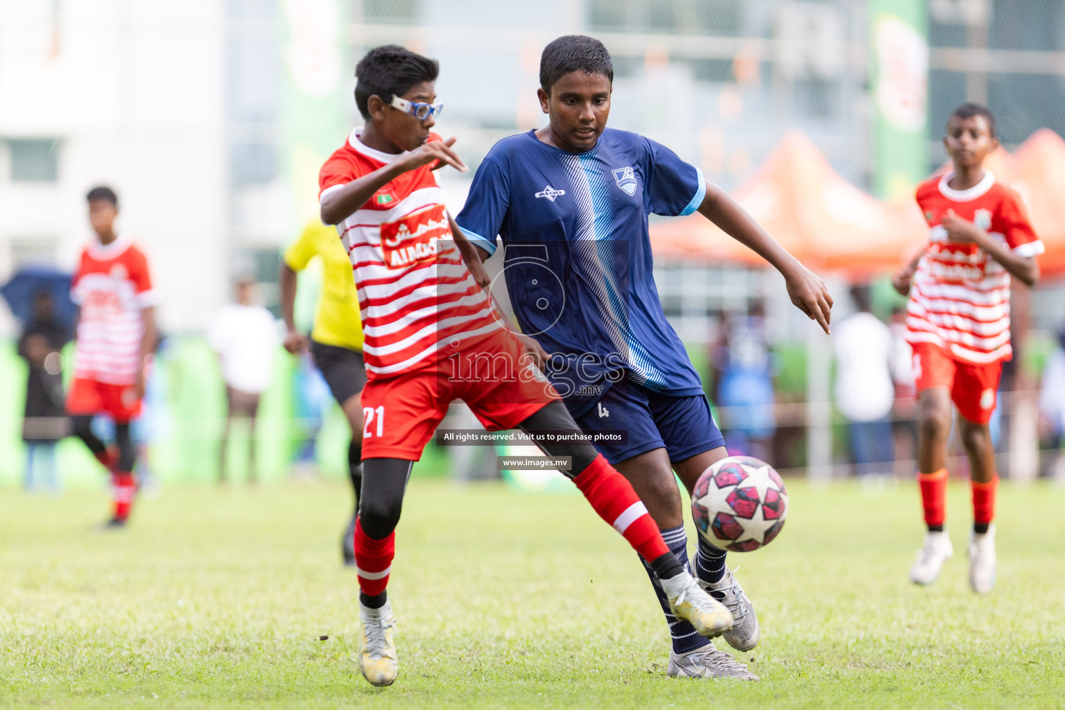 Day 1 of MILO Academy Championship 2023 (u14) was held in Henveyru Stadium Male', Maldives on 3rd November 2023. Photos: Nausham Waheed / images.mv