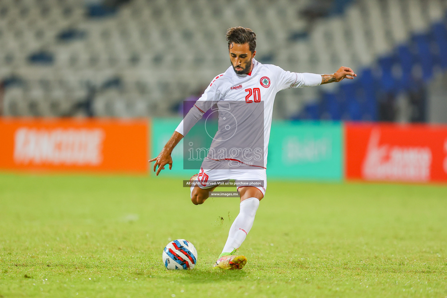 Bhutan vs Lebanon in SAFF Championship 2023 held in Sree Kanteerava Stadium, Bengaluru, India, on Sunday, 25th June 2023. Photos: Nausham Waheed, Hassan Simah / images.mv