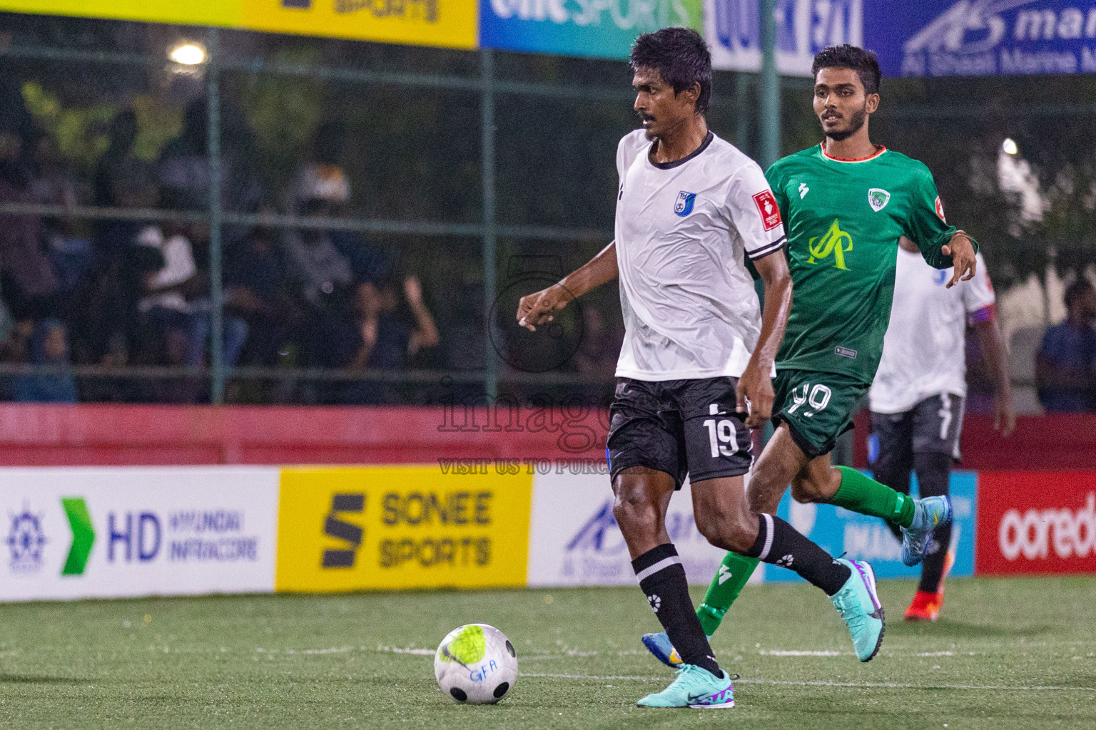 HDh Finey vs HDh Hanimaadhoo in Golden Futsal Challenge 2024 was held on Tuesday, 16th January 2024, in Hulhumale', Maldives
Photos: Ismail Thoriq / images.mv