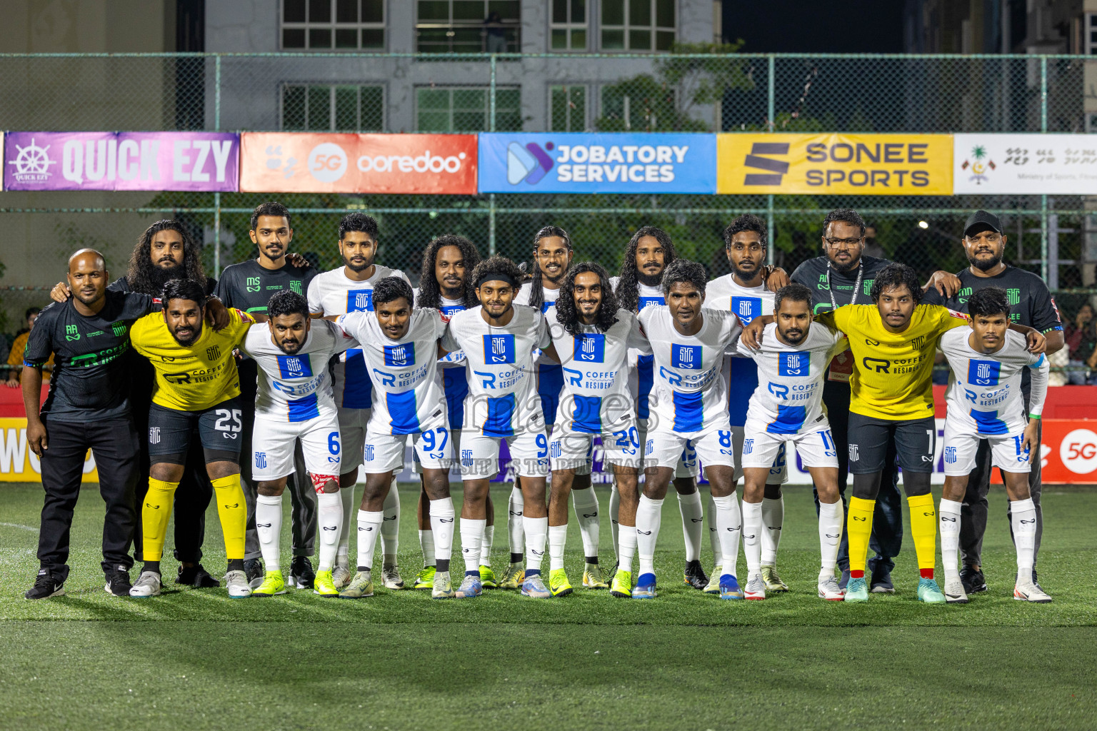 S. Hithadhoo VS S. Maradhoo in Day 7 of Golden Futsal Challenge 2025 was held on Saturday, 11th January 2025, in Hulhumale', Maldives Photos: Hassan Simah / images.mv