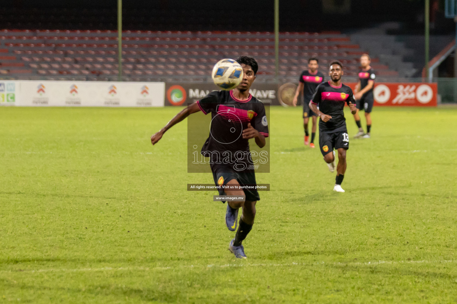 Club Eagles vs United Victory in Ooredoo Dhivehi Premier League 2021/22 on 07 July 2022, held in National Football Stadium, Male', Maldives