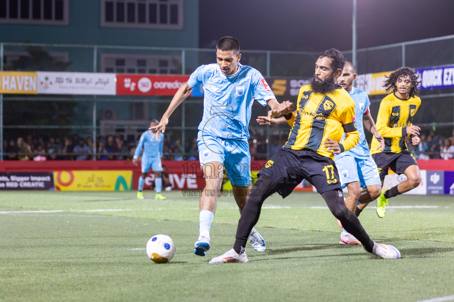 HA Dhidhdhoo vs HA Vashafaru in Day 5 of Golden Futsal Challenge 2025 on Thursday, 9th January 2025, in Hulhumale', Maldives 
Photos: Hassan Simah / images.mv