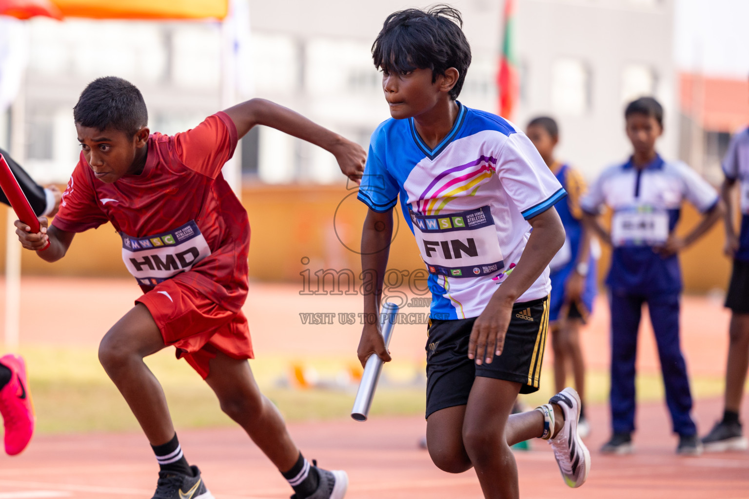 Day 5 of MWSC Interschool Athletics Championships 2024 held in Hulhumale Running Track, Hulhumale, Maldives on Wednesday, 13th November 2024. Photos by: Ismail Thoriq / Images.mv