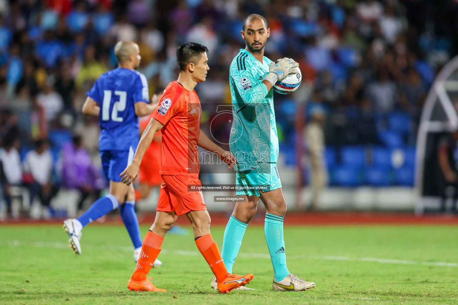 Kuwait vs India in the Final of SAFF Championship 2023 held in Sree Kanteerava Stadium, Bengaluru, India, on Tuesday, 4th July 2023. Photos: Nausham Waheed / images.mv