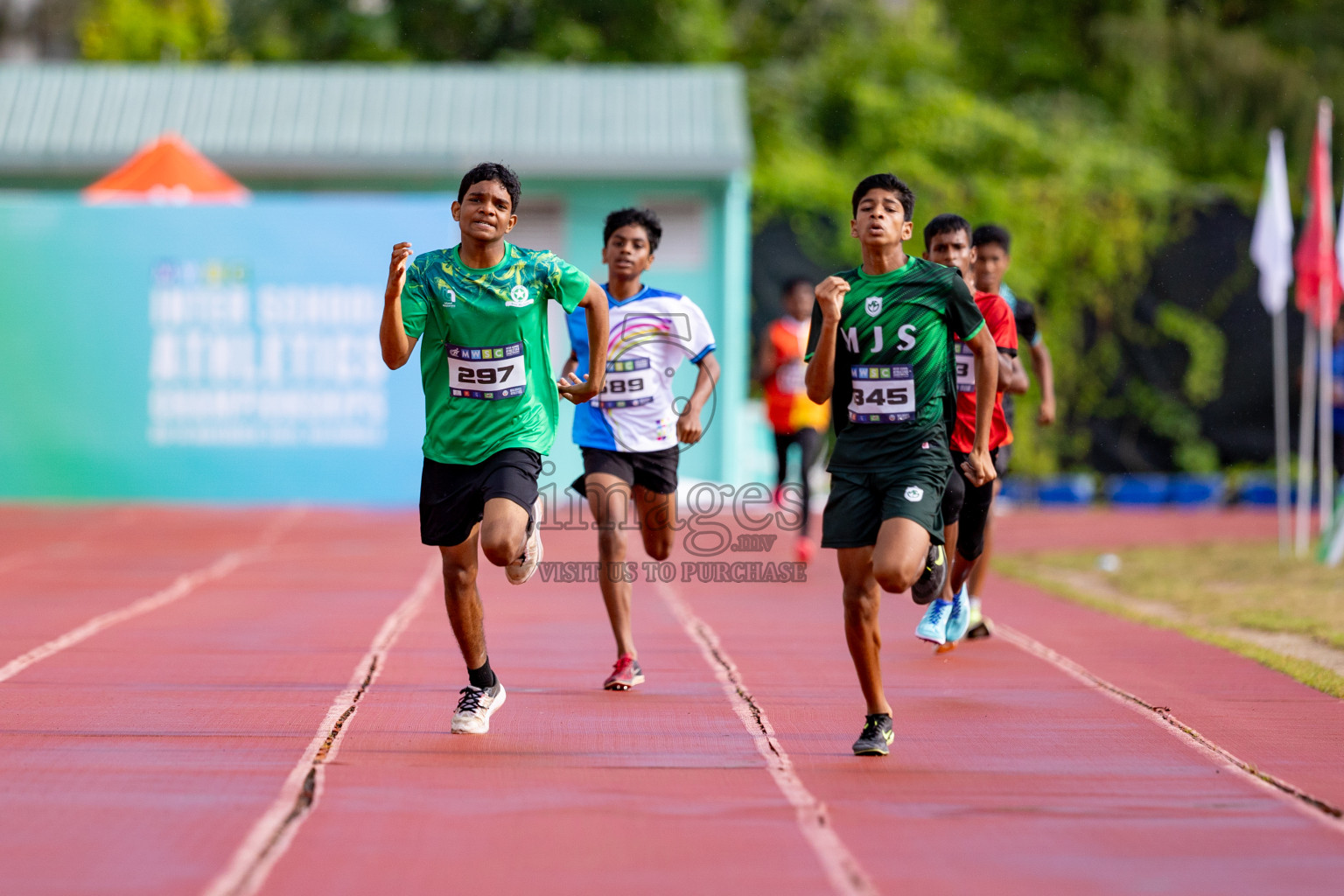 Day 3 of MWSC Interschool Athletics Championships 2024 held in Hulhumale Running Track, Hulhumale, Maldives on Monday, 11th November 2024. 
Photos by: Hassan Simah / Images.mv