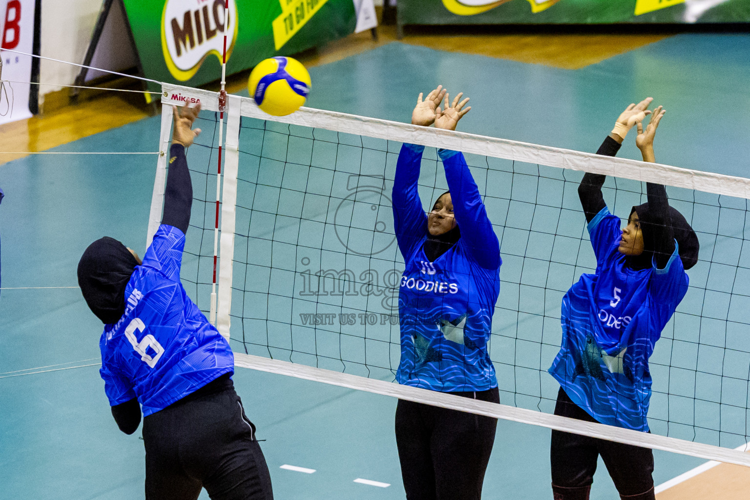 Day 2 of Women's Division of Milo VAM Cup 2024 held in Male', Maldives on Wednesday, 9th July 2024 at Social Center Indoor Hall Photos By: Nausham Waheed / images.mv