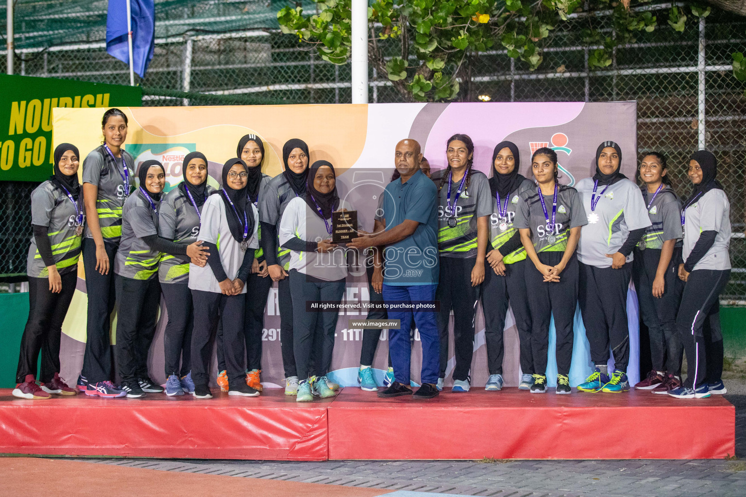 Final of 20th Milo National Netball Tournament 2023, held in Synthetic Netball Court, Male', Maldives on 11th June 2023 Photos: Nausham Waheed/ Images.mv