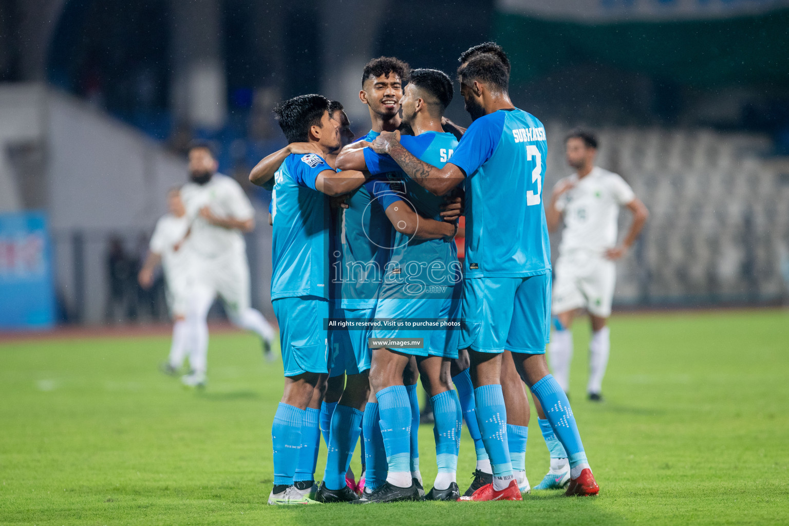 India vs Pakistan in the opening match of SAFF Championship 2023 held in Sree Kanteerava Stadium, Bengaluru, India, on Wednesday, 21st June 2023. Photos: Nausham Waheed / images.mv