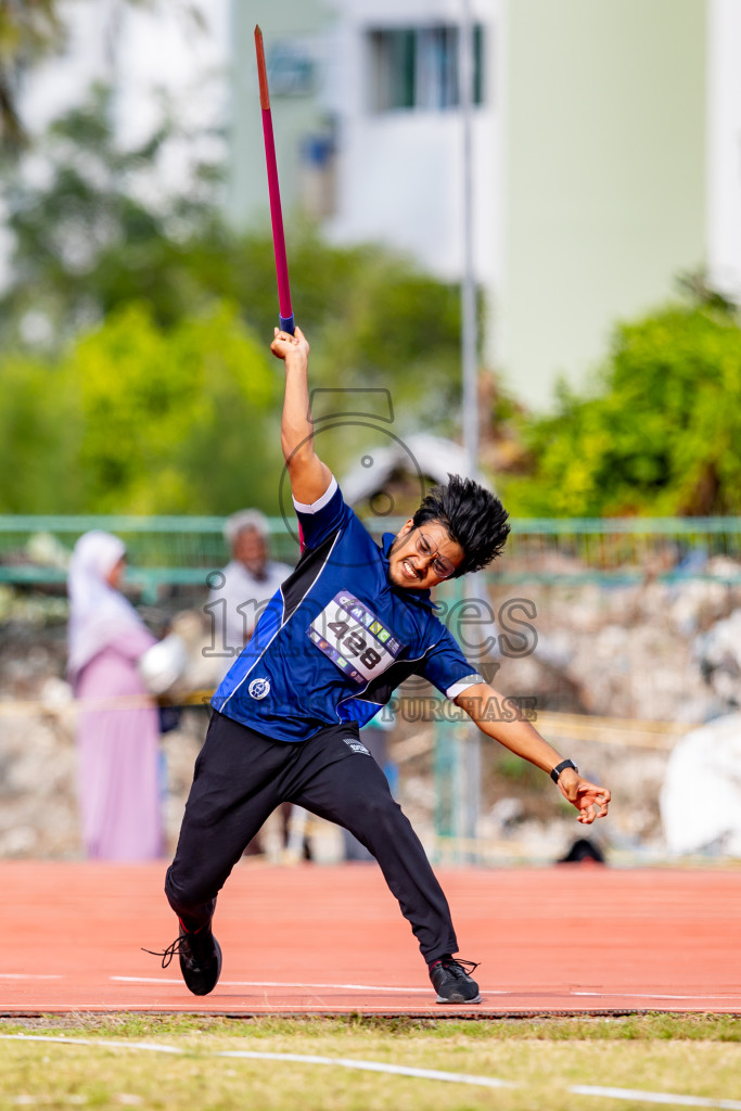 Day 6 of MWSC Interschool Athletics Championships 2024 held in Hulhumale Running Track, Hulhumale, Maldives on Thursday, 14th November 2024. Photos by: Nausham Waheed / Images.mv