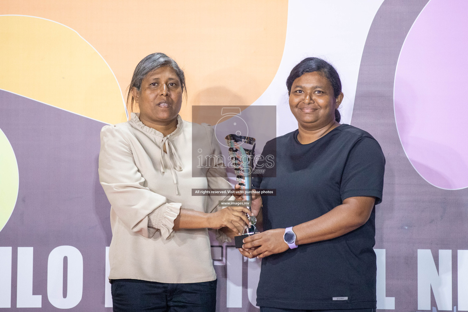 Final of 20th Milo National Netball Tournament 2023, held in Synthetic Netball Court, Male', Maldives on 11th June 2023 Photos: Nausham Waheed/ Images.mv