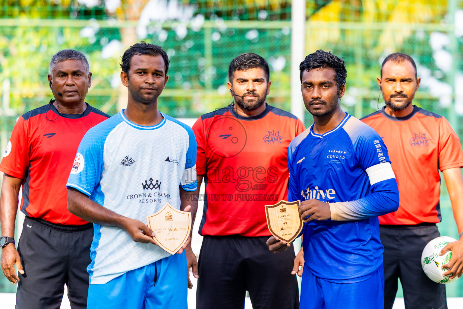Conrad vs Vilamendhoo in Day 4 of Resort League 2025 (Ari Zone) was held on Monday, 23rd June 2025 in Conrad Maldives Rangali Island, Alif Dhaalu Atoll, Maldives. Photos: Nausham Waheed / images.mv