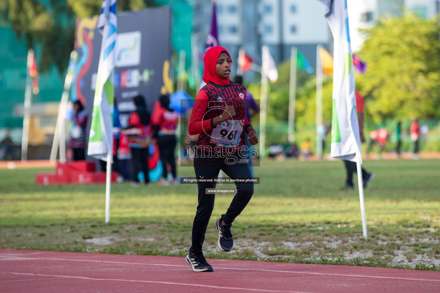 Day two of Inter School Athletics Championship 2023 was held at Hulhumale' Running Track at Hulhumale', Maldives on Sunday, 15th May 2023. Photos: Nausham Waheed / images.mv