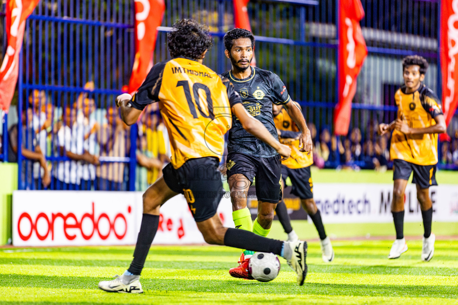 All Wolves vs Afro SC in Day 7 of Eydhafushi Futsal Cup 2024 was held on Sunday , 14th April 2024, in B Eydhafushi, Maldives Photos: Nausham Waheed / images.mv