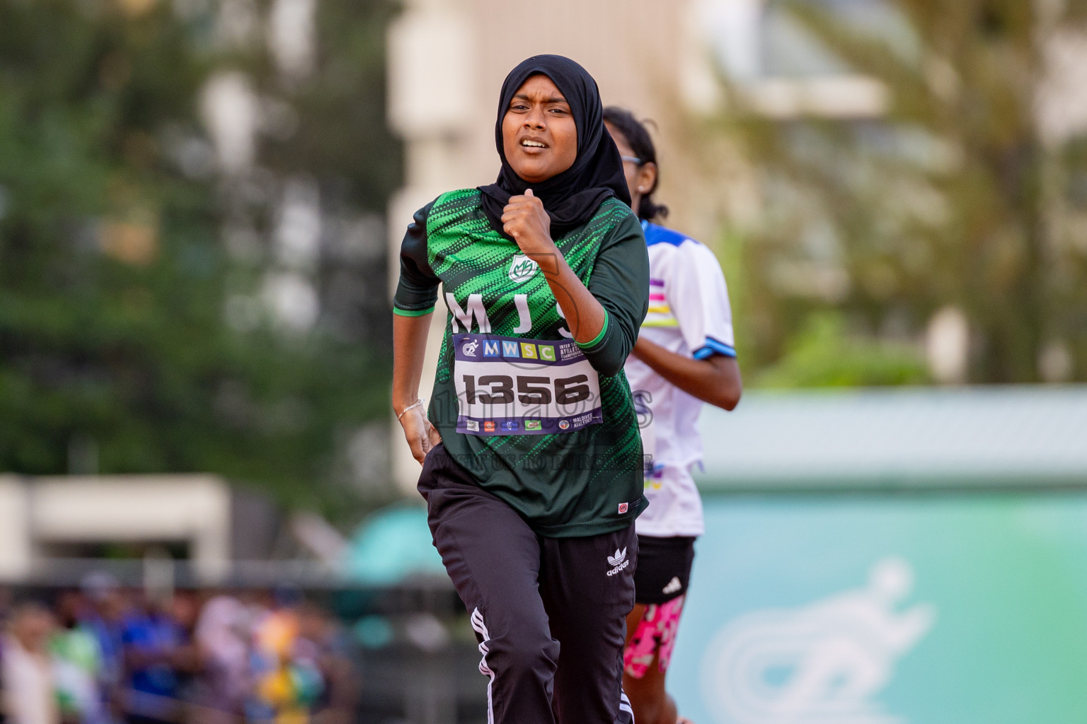 Day 2 of MWSC Interschool Athletics Championships 2024 held in Hulhumale Running Track, Hulhumale, Maldives on Sunday, 10th November 2024. 
Photos by: Hassan Simah / Images.mv