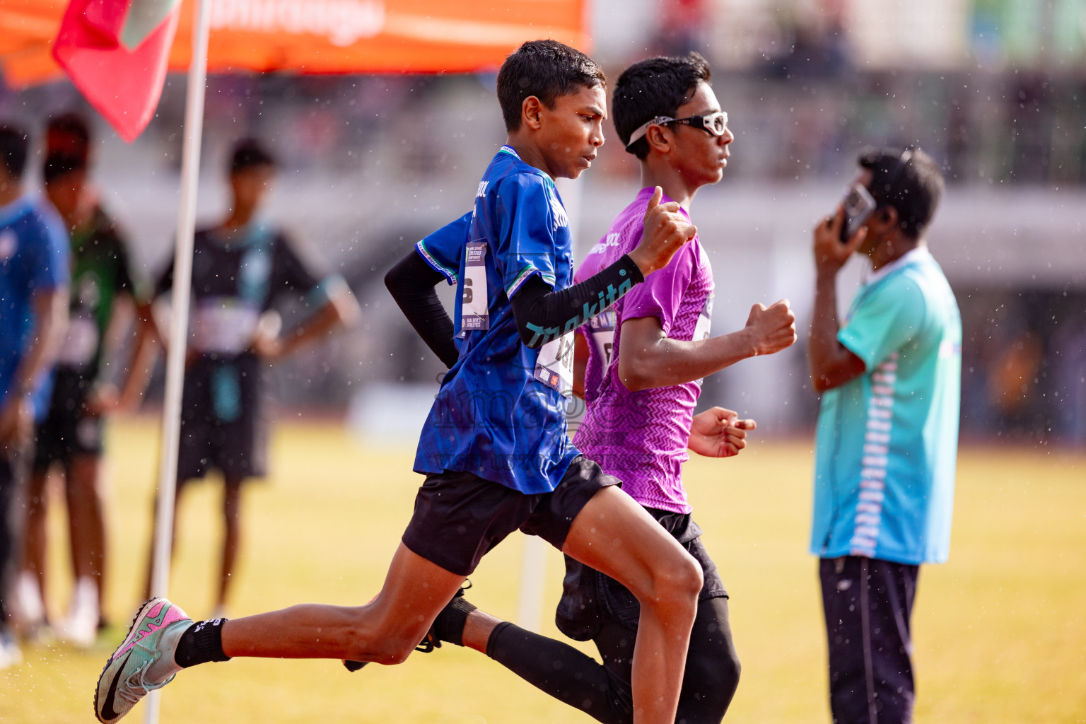 Day 3 of MWSC Interschool Athletics Championships 2024 held in Hulhumale Running Track, Hulhumale, Maldives on Monday, 11th November 2024. 
Photos by: Hassan Simah / Images.mv