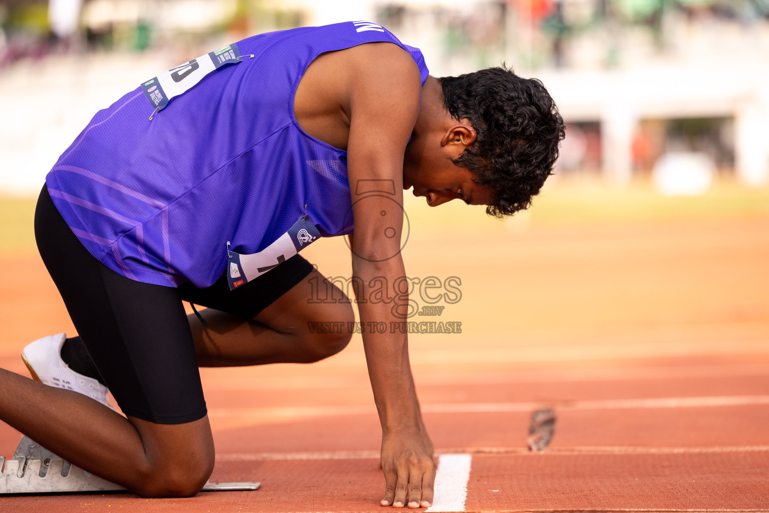 Day 6 of MWSC Interschool Athletics Championships 2024 held in Hulhumale Running Track, Hulhumale, Maldives on Thursday, 14th November 2024. Photos by: Ismail Thoriq / Images.mv