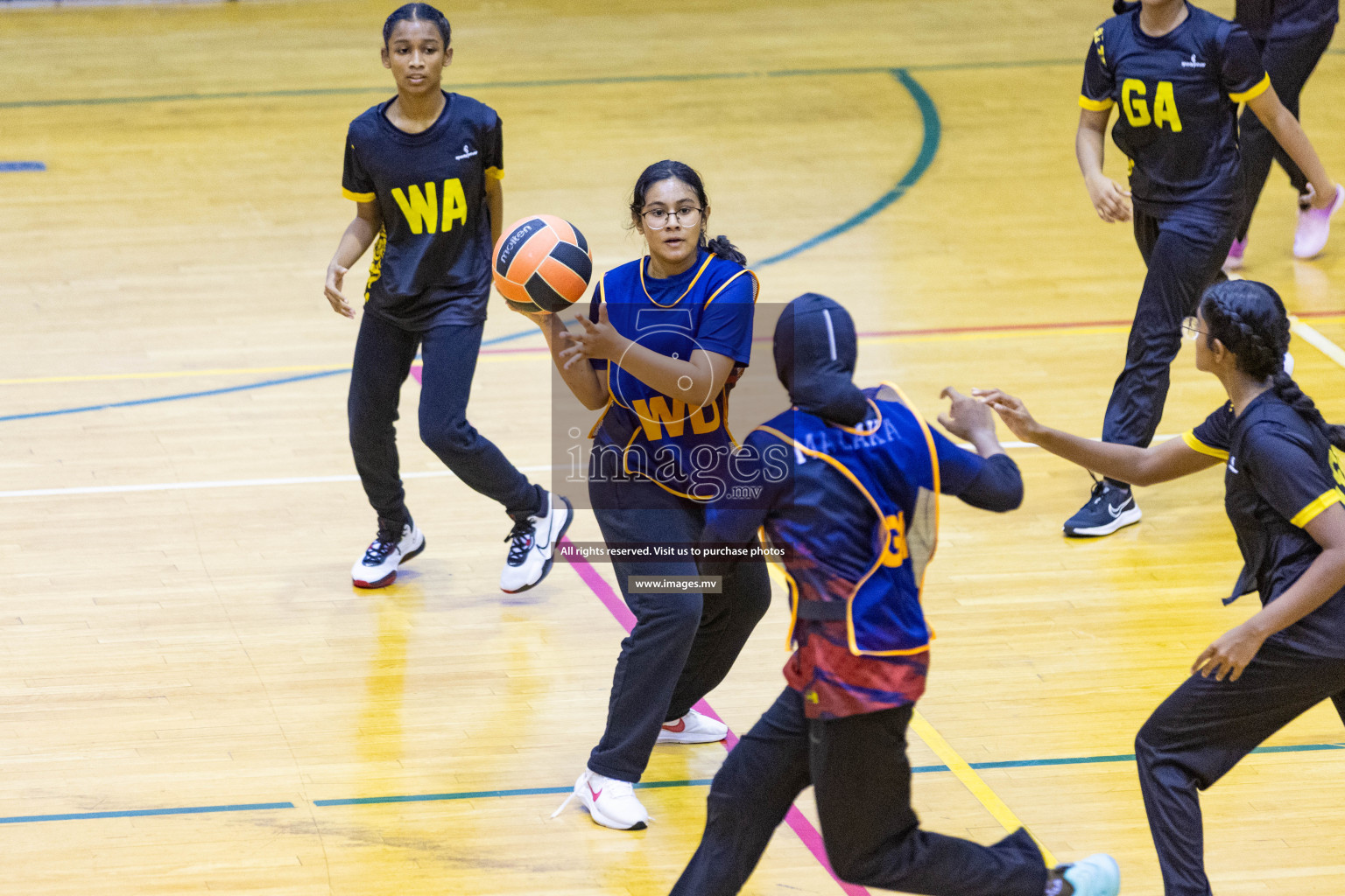 Day2 of 24th Interschool Netball Tournament 2023 was held in Social Center, Male', Maldives on 28th October 2023. Photos: Nausham Waheed / images.mv