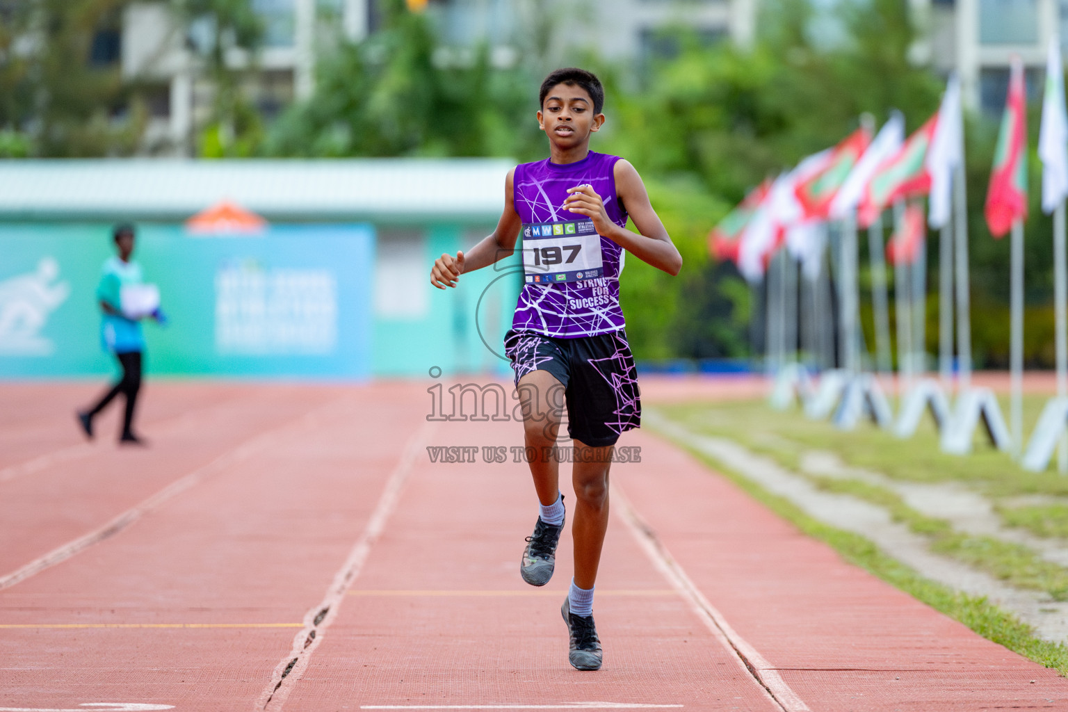 Day 2 of MWSC Interschool Athletics Championships 2024 held in Hulhumale Running Track, Hulhumale, Maldives on Sunday, 10th November 2024. 
Photos by: Hassan Simah / Images.mv