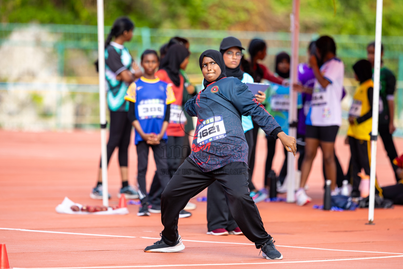 Day 1 of MWSC Interschool Athletics Championships 2024 held in Hulhumale Running Track, Hulhumale, Maldives on Saturday, 9th November 2024. Photos by: Ismail Thoriq / Images.mv