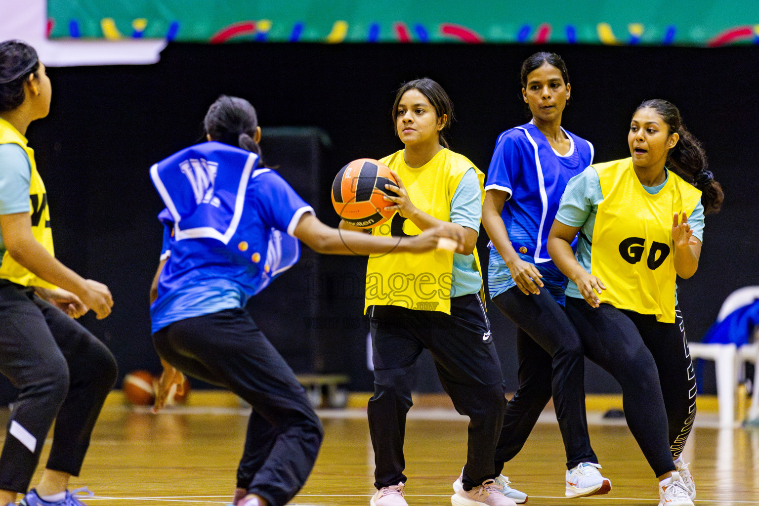 MV Netters vs Kulhudhuhfushi Youth & Recreation Club in Day 5 of 21st National Netball Tournament was held in Social Canter at Male', Maldives on Monday, 20th May 2024. Photos: Nausham Waheed / images.mv