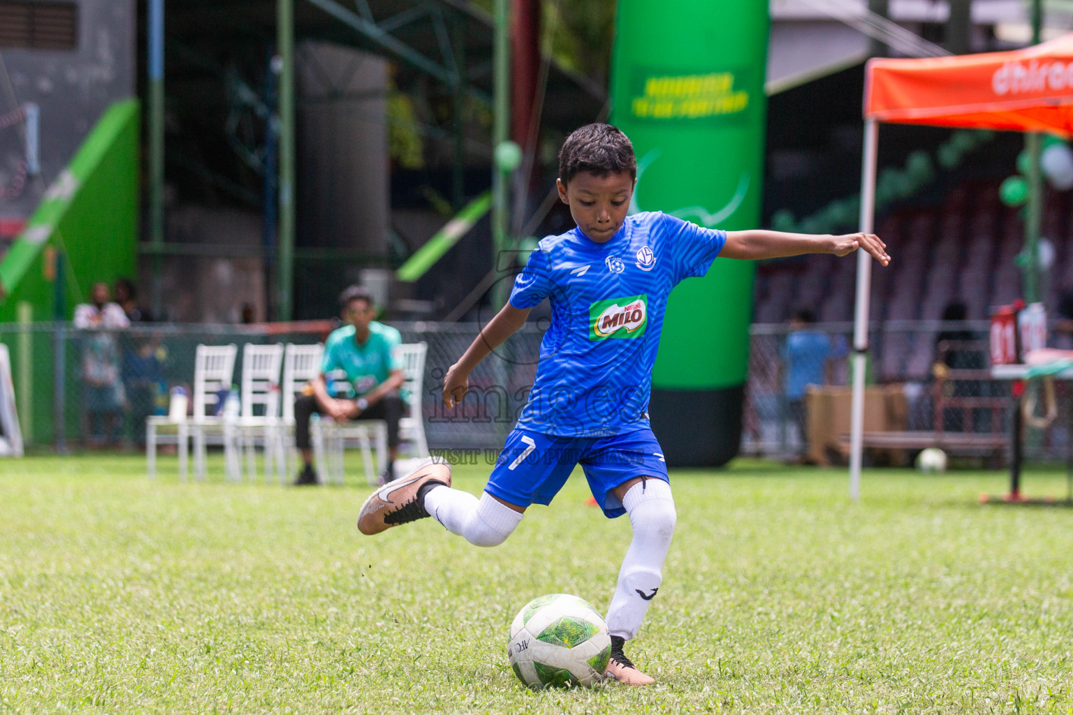 Day 2 of MILO Kids Football Fiesta was held at National Stadium in Male', Maldives on Saturday, 24th February 2024.