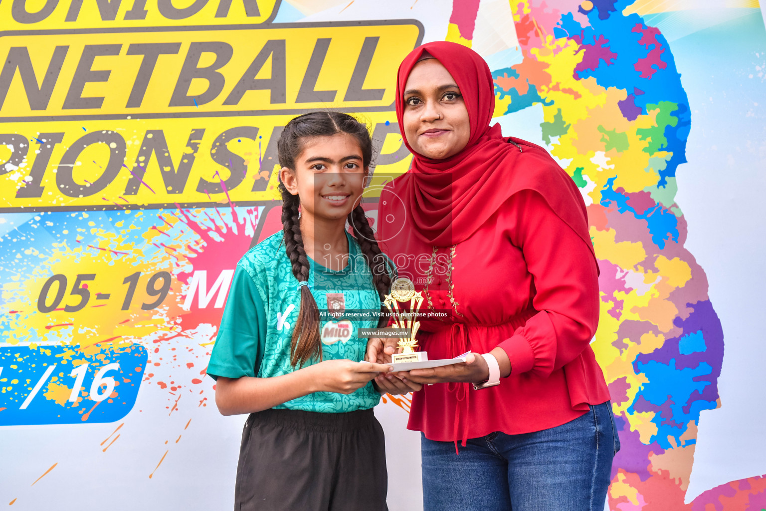 Final of Junior Netball Championship 2022 held in Male', Maldives on 19th March 2022. Photos by Nausham Waheed