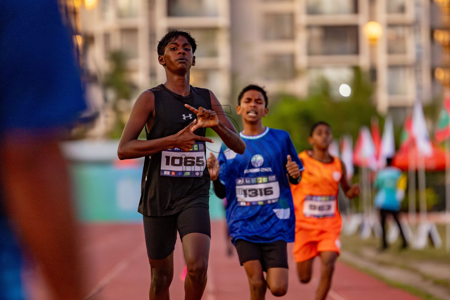 Day 1 of MWSC Interschool Athletics Championships 2024 held in Hulhumale Running Track, Hulhumale, Maldives on Saturday, 9th November 2024. 
Photos by: Hassan Simah / Images.mv