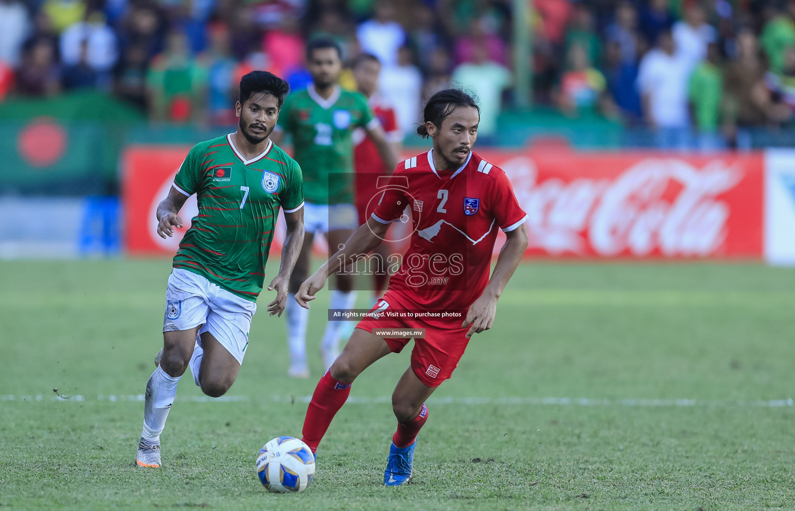 Bangladesh vs Nepal in SAFF Championship 2021 held on 13th October 2021 in Galolhu National Stadium, Male', Maldives