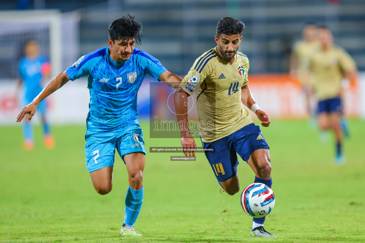 India vs Kuwait in SAFF Championship 2023 held in Sree Kanteerava Stadium, Bengaluru, India, on Tuesday, 27th June 2023. Photos: Nausham Waheed/ images.mv