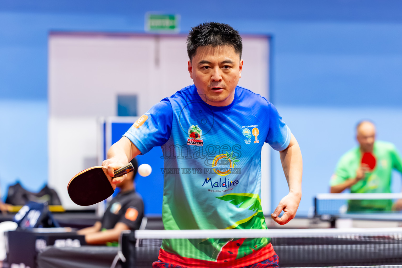Day 1 of 1st Thoddoo Masters Table Tennis Tournament was held on Thursday, 21st August 2025 in AA Thoddoo, Maldives. Photos: Nausham Waheed / images.mv