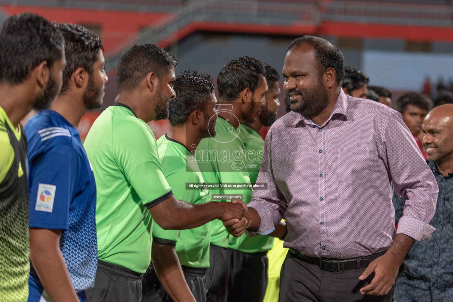 Villa International High School and Center for Higher Secondary Education in the finals of MAMEN Inter School Football Tournament 2019 (U18) in Male, Maldives on 8th April 2019