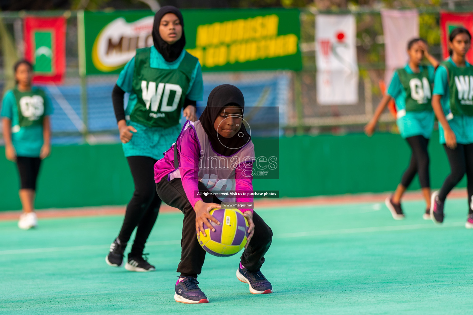 Junior Netball Championship 2022 - Under 14 Final U14 final of Junior Netball Championship 2022 held in Male', Maldives on Friday, 18th March 2022. Photos by Ismail Thoriq