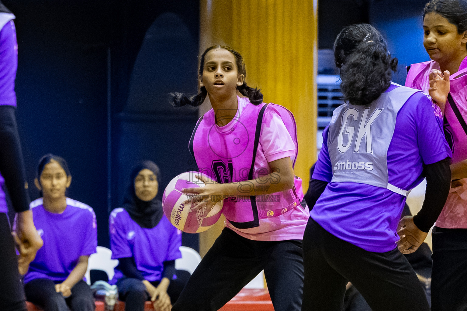 Invicto SC vs Xenith SC A in Day 3 of 24th Milo Netball Association Championship held in Social Center at Male', Maldives on Wednesday, 3rd September 2025. Photos: Mohamed MahfoozMoosa / images.mv