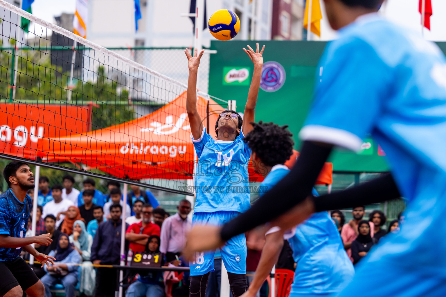 Day 2 of Interschool Volleyball Tournament 2024 was held in Ekuveni Volleyball Court at Male', Maldives on Sunday, 24th November 2024. Photos: Nausham Waheed / images.mv